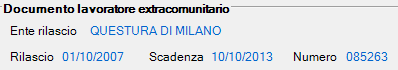 1. Visualizzazione dei dati inseriti in anagrafica socio