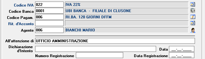 6. Inserire le informazioni contabili indispensabili per creare fatture (ed eventuali note di credito)