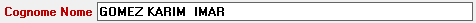 5. Inserire il cognome e nome