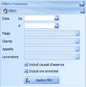 1. Filtri di selezione